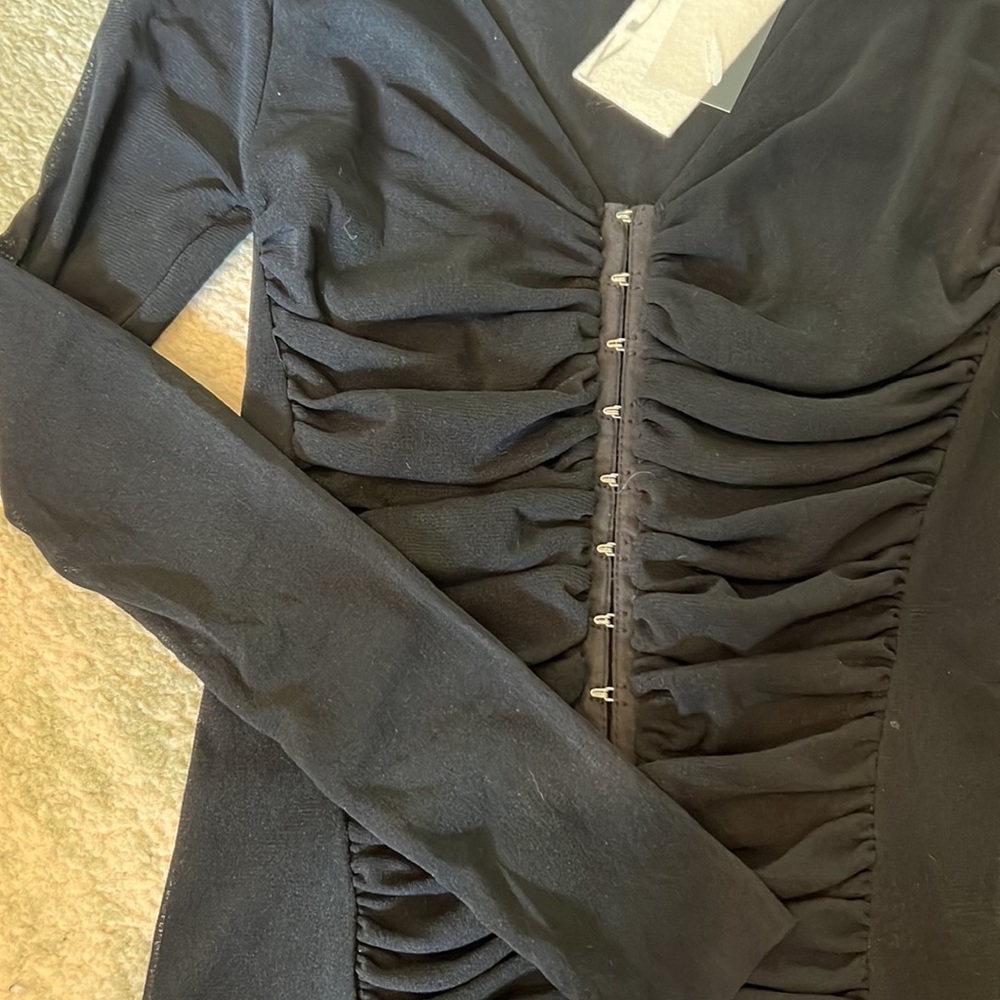 Black Long Sleeve Top - Picture 3 of 6